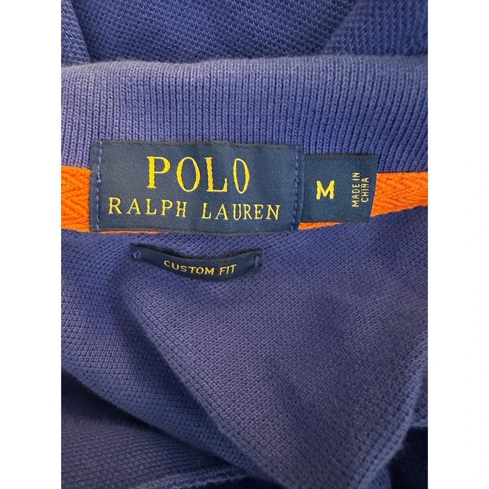 Polo Ralph Lauren Men's Blue Big Pony Marine Supply Crest Polo Shirt Medium